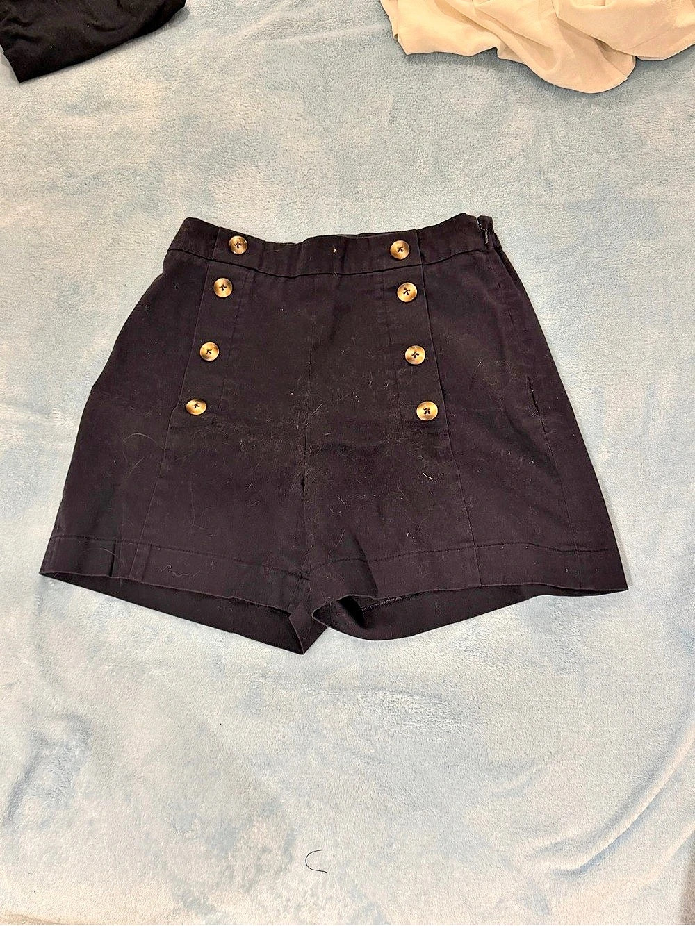 High Waist navy blue Shorts